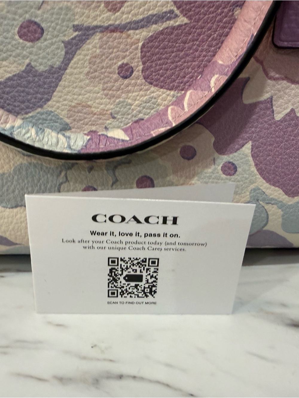 Coach medium Rowan Purple Multi Floral - Picture 10 of 10